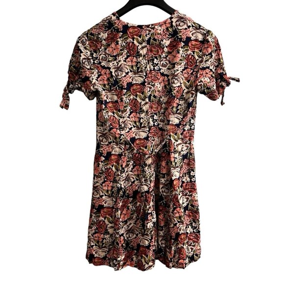 Vintage Jamie Brooke Romper Women M Dark Micro Floral Cottagecore 90s Y2K Grunge - Picture 2 of 9